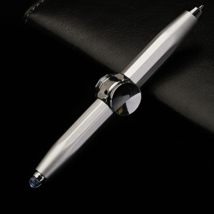 Stylo LED multifonction créatif stylo à bille gyroscopique anti-stress pour bureau & école