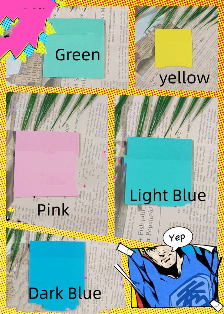 Notes autocollantes transparentes détachables Post-it étudiants