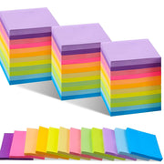 Notes autocollantes colorées et fluorescentes