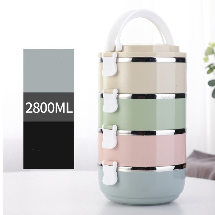 Boîte Bento Isotherme Inox Enfant Multi-couches