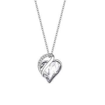 simple elegant necklace women geometric heart jewelry