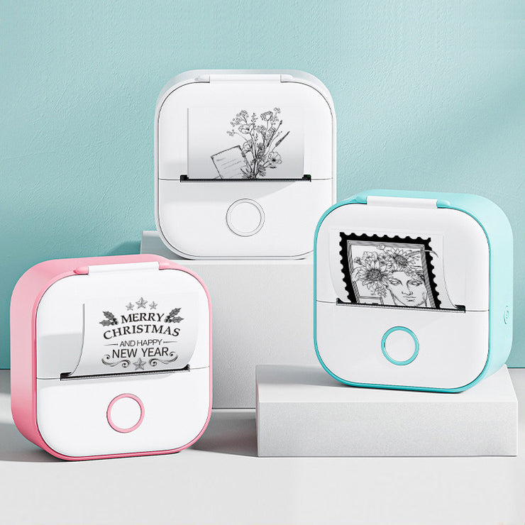 Mini imprimante thermique portable Bluetooth et étiquettes