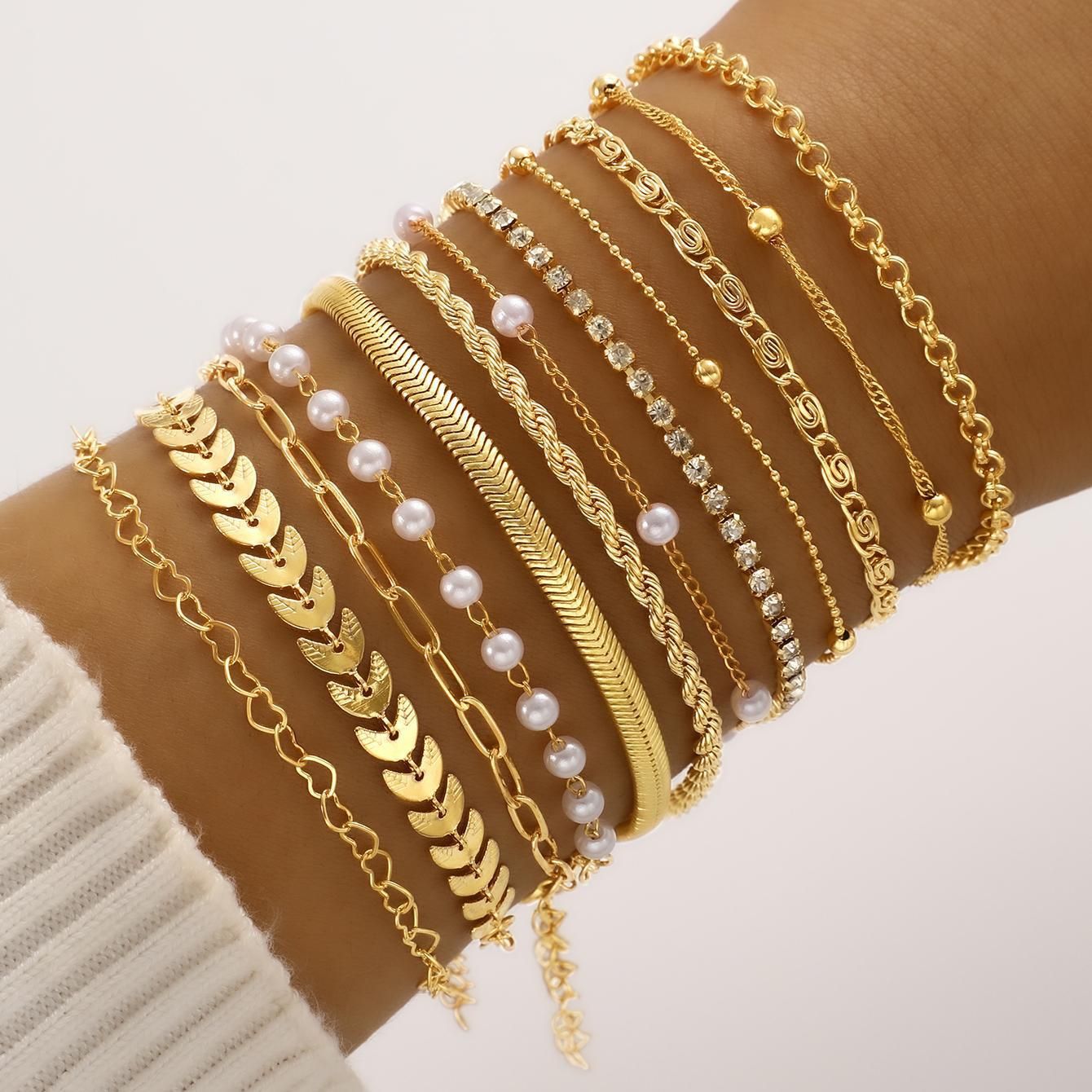 boho beaded bracelet set 12 piece stackable bracelets