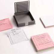 Boîte de rangement en plastique pour notes autocollantes