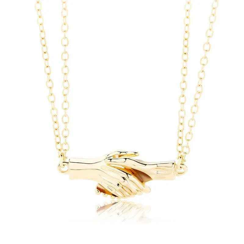 elegant women necklace heart zircon crystal pendant