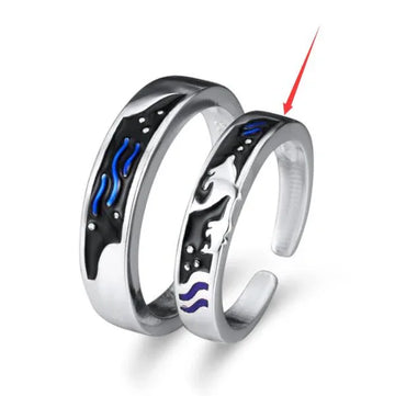 couple whale rings adjustable epoxy matching rings