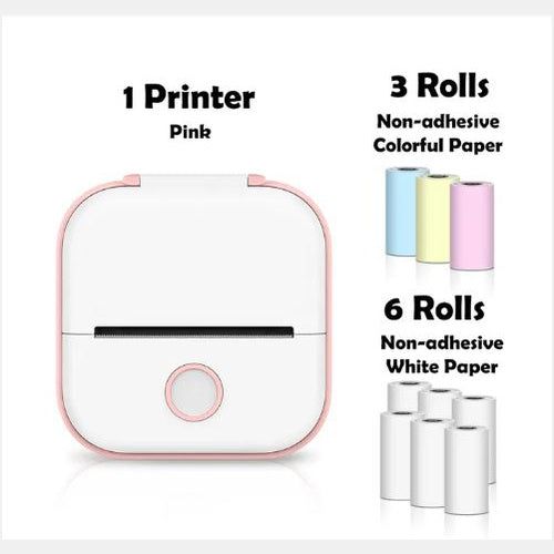 Mini imprimante thermique portable Bluetooth et étiquettes