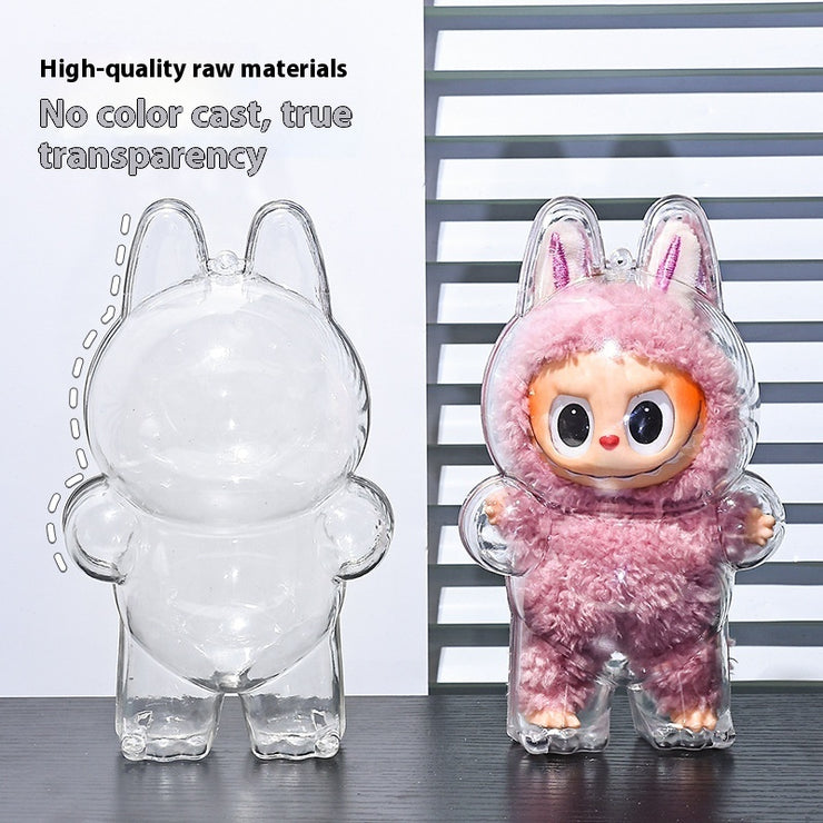 Coque protectrice transparente assis/debout, anti-poussière