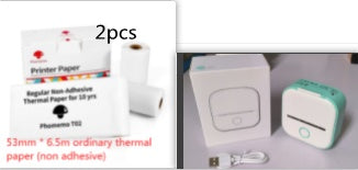 Mini imprimante thermique portable Bluetooth et étiquettes