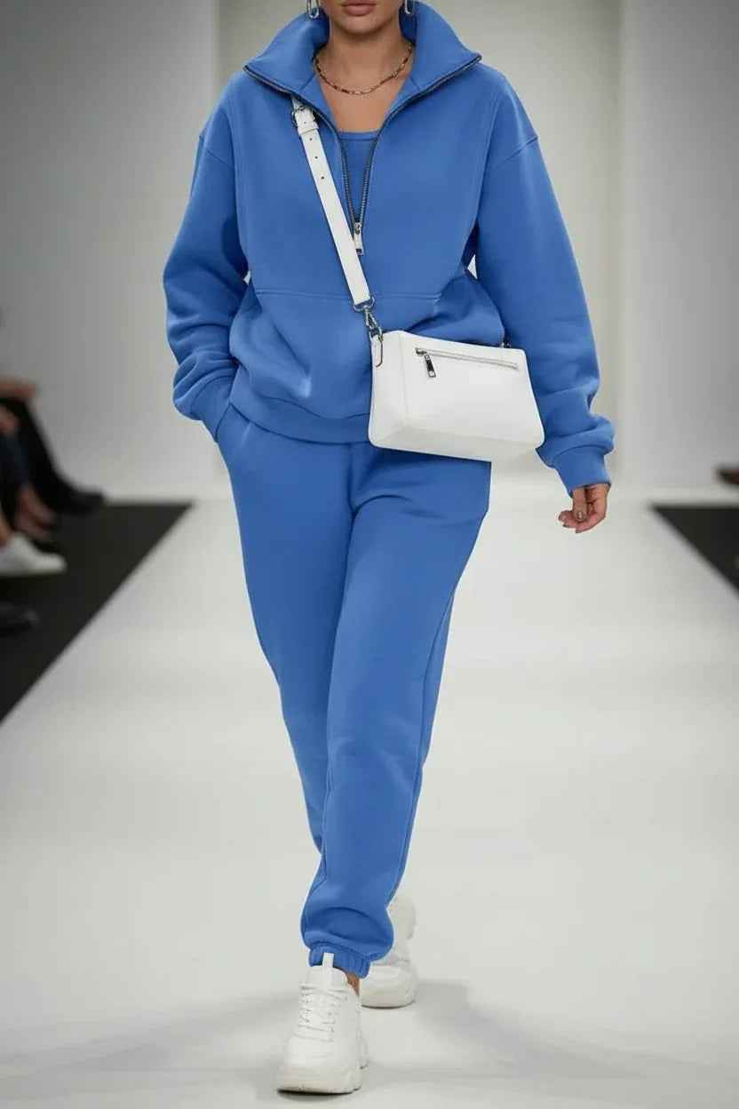 women jogging set long sleeve casual tracksuit outfit