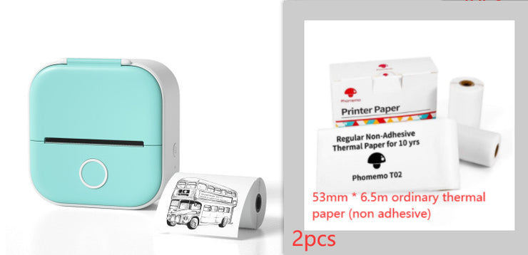 Mini imprimante thermique portable Bluetooth et étiquettes
