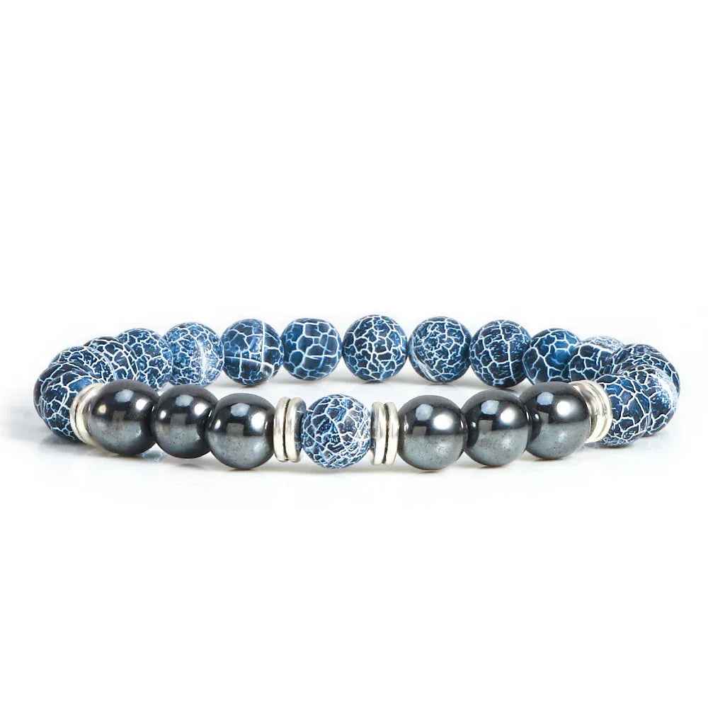 natural stone bracelet 8mm beaded unisex fashion jewelry
