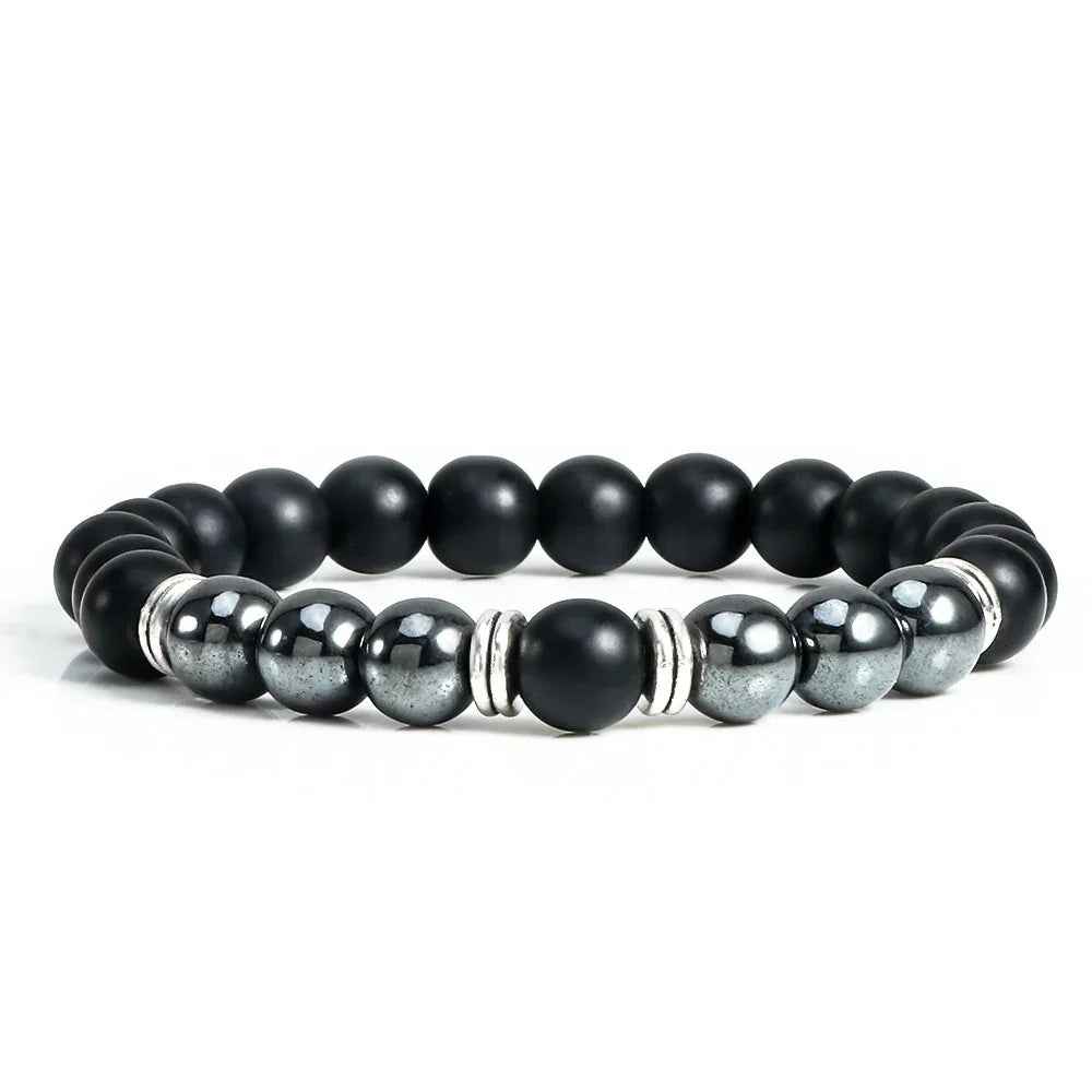 natural stone bracelet 8mm beaded unisex fashion jewelry