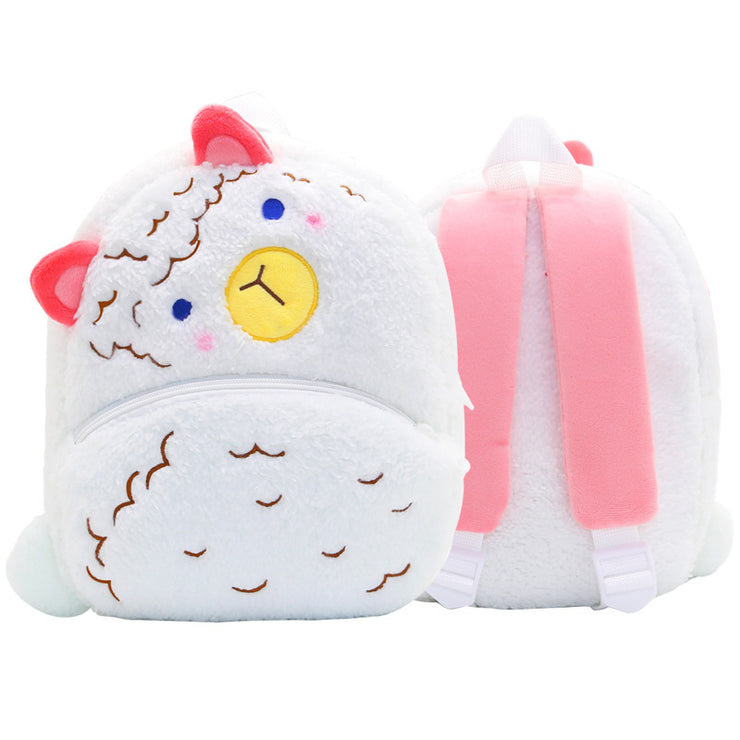 Sac à dos enfant maternelle arc-en-ciel en peluche