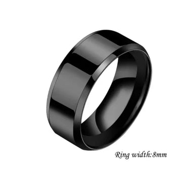 minimalist couple rings geometric stainless steel for him and her