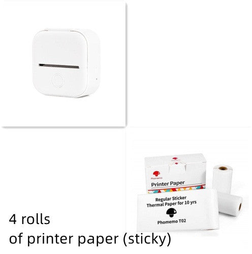 Mini imprimante thermique portable Bluetooth et étiquettes