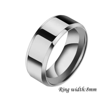 minimalist couple rings geometric stainless steel for him and her