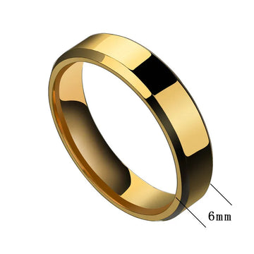 minimalist couple rings geometric stainless steel for him and her