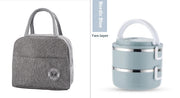 Boîte Bento Isotherme Inox Enfant Multi-couches