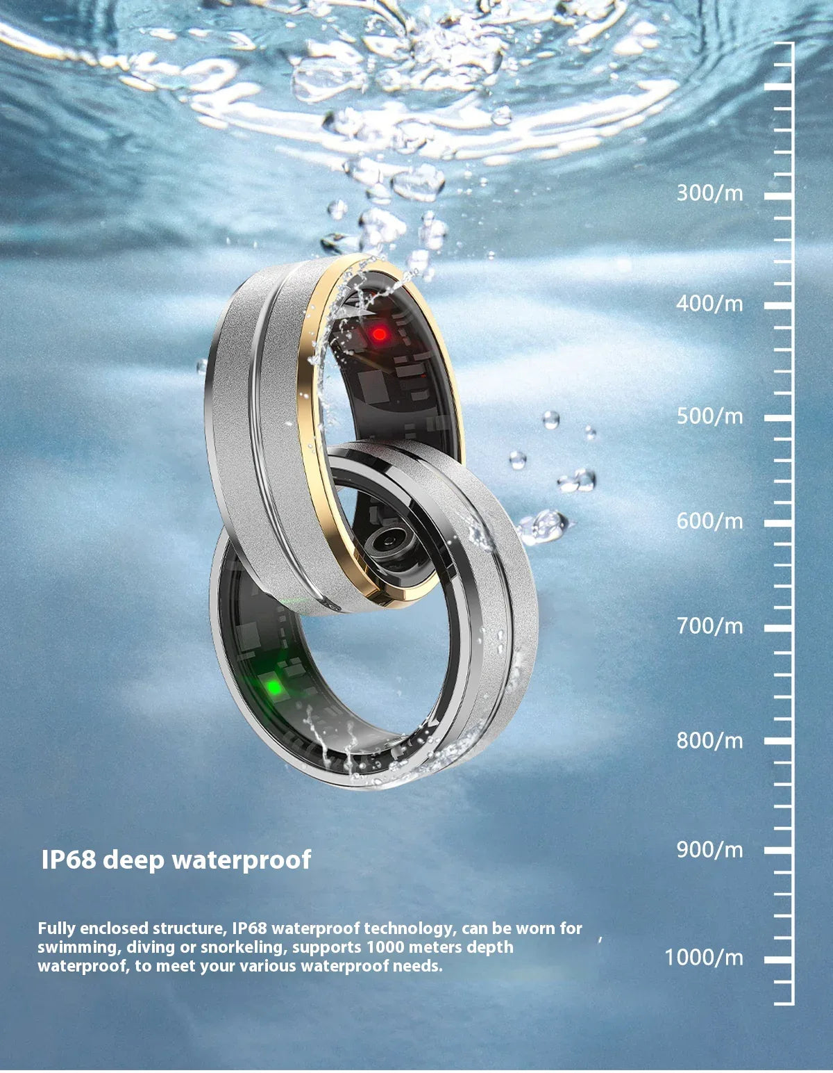 smart health ring fitness tracker heart rate monitor