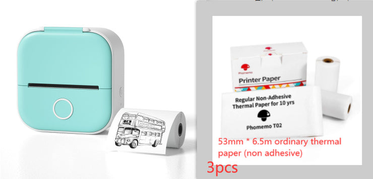 Mini imprimante thermique portable Bluetooth et étiquettes