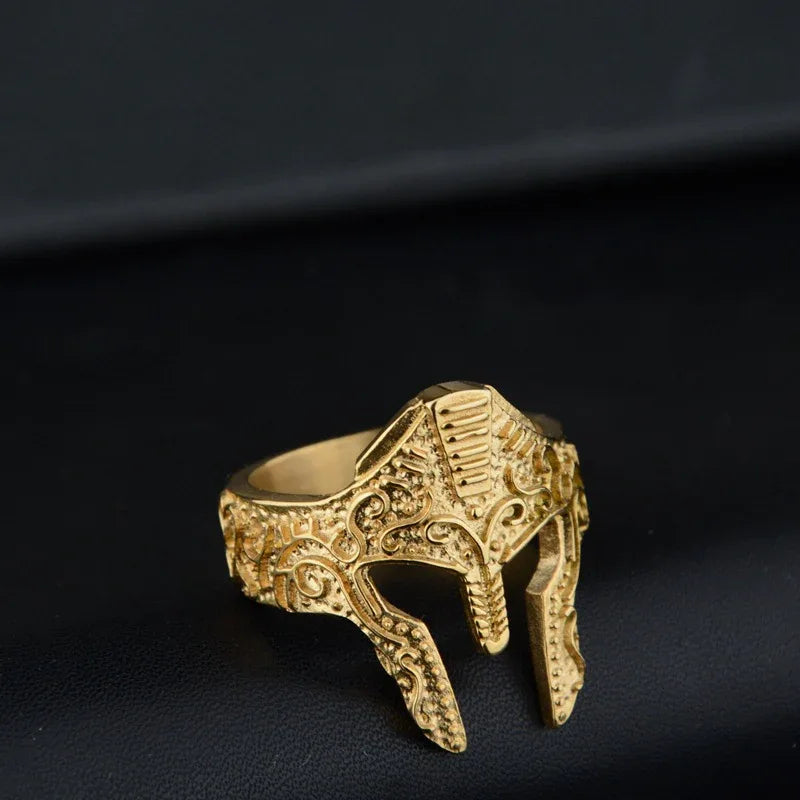 men warrior ring stainless steel bold statement jewelry