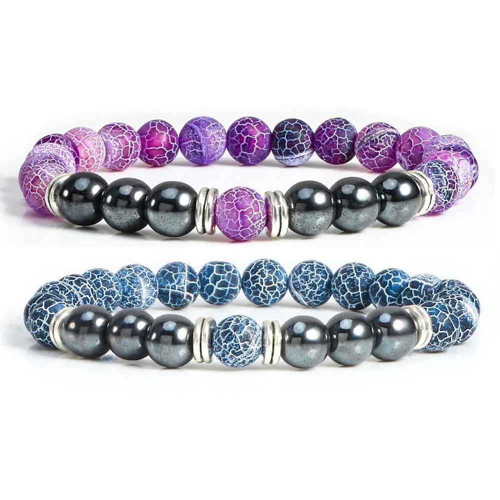 natural stone bracelet 8mm beaded unisex fashion jewelry