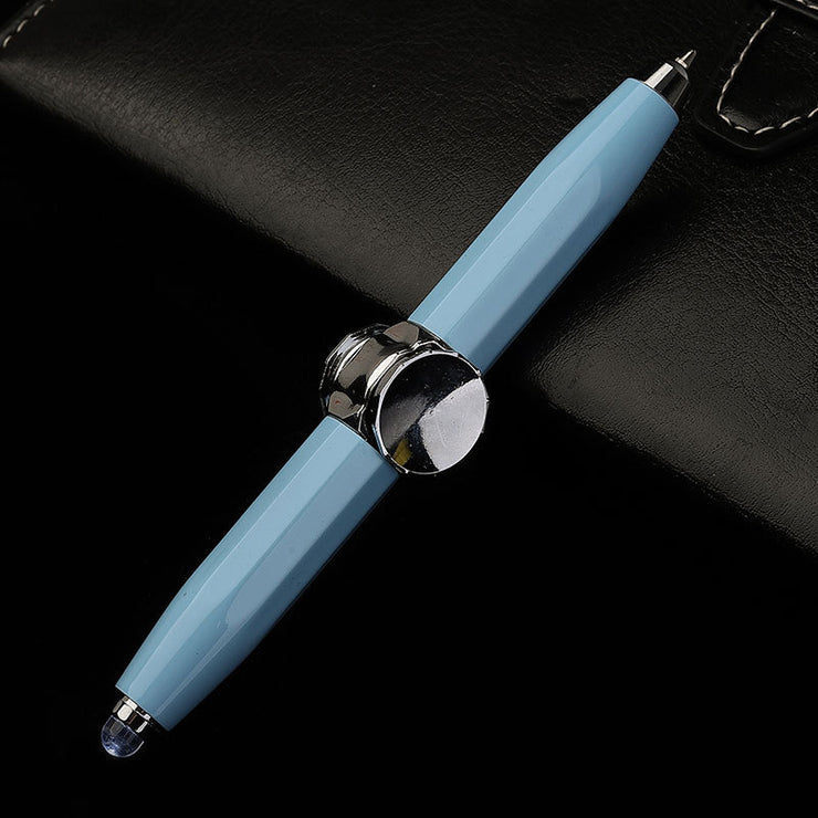 Stylo LED multifonction créatif stylo à bille gyroscopique anti-stress pour bureau & école