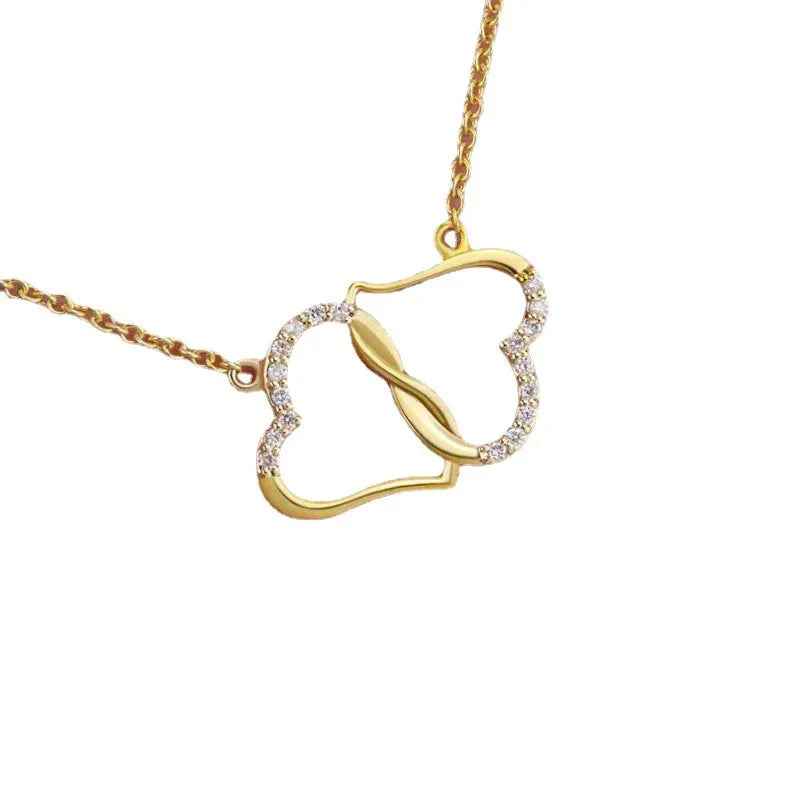 heart necklace women crystal jewelry valentine gift