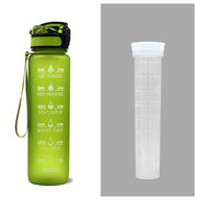 Gourde 1L Tritan avec Marqueur de Temps Bouteille de Sport Étanche